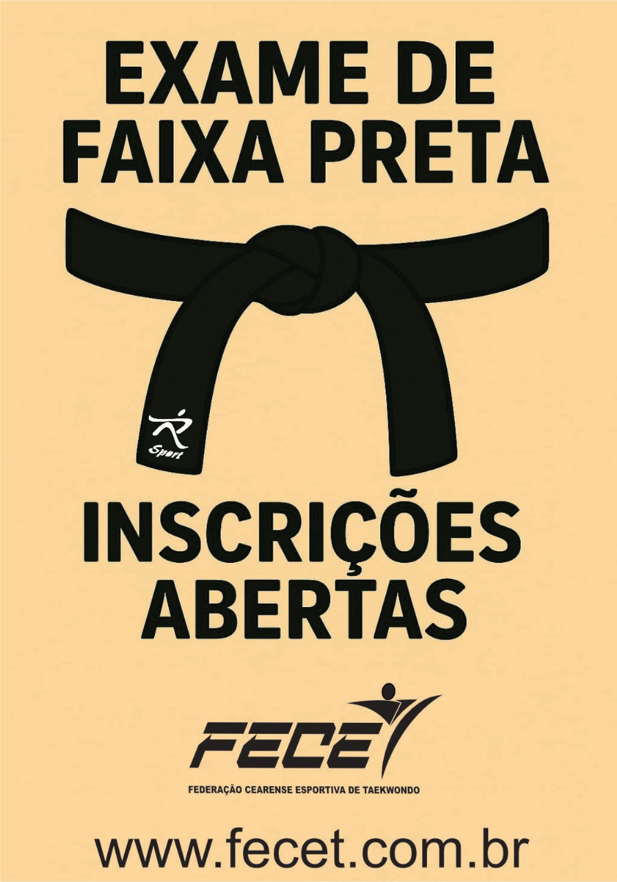 📢 COMUNICADO OFICIAL – EXAME DE FAIXA PRETA&nbsp;2026