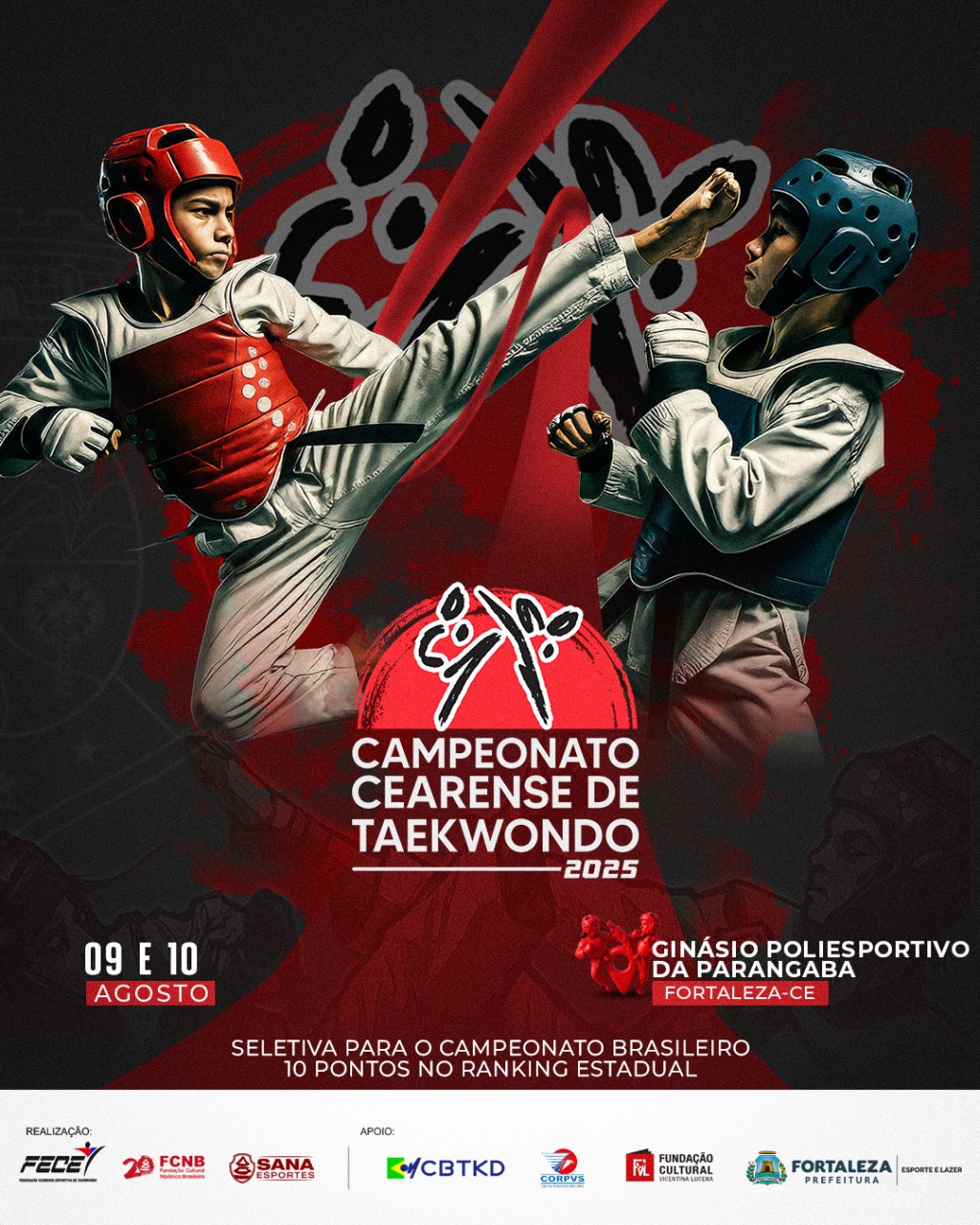 🏆 Camisa Oficial do Campeonato Cearense de Taekwondo 2025&nbsp;🥋
