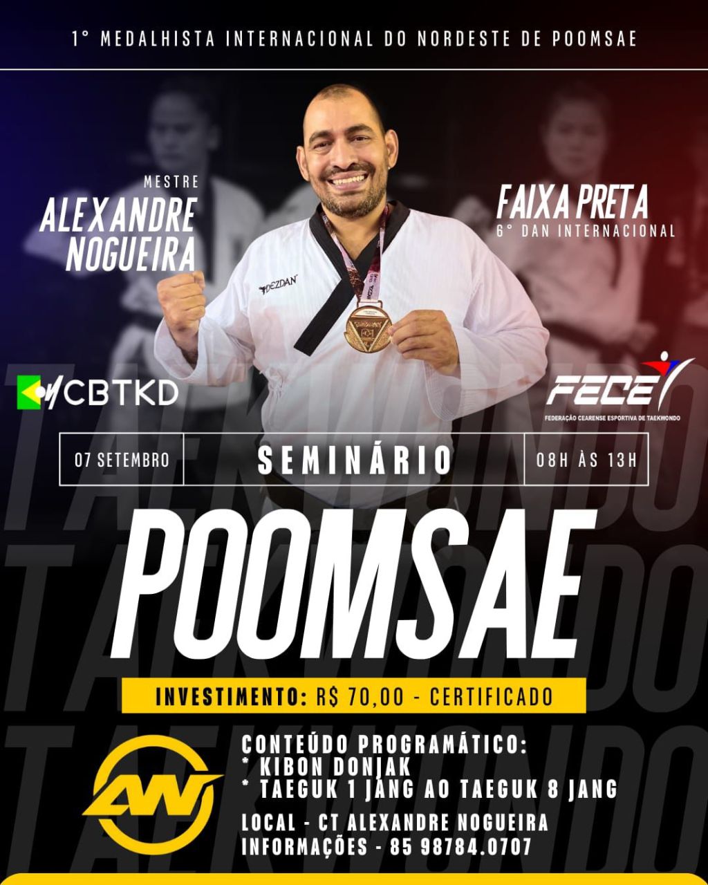 🔥 SEMINÁRIO DE POOMSAE – FECET&nbsp;🔥