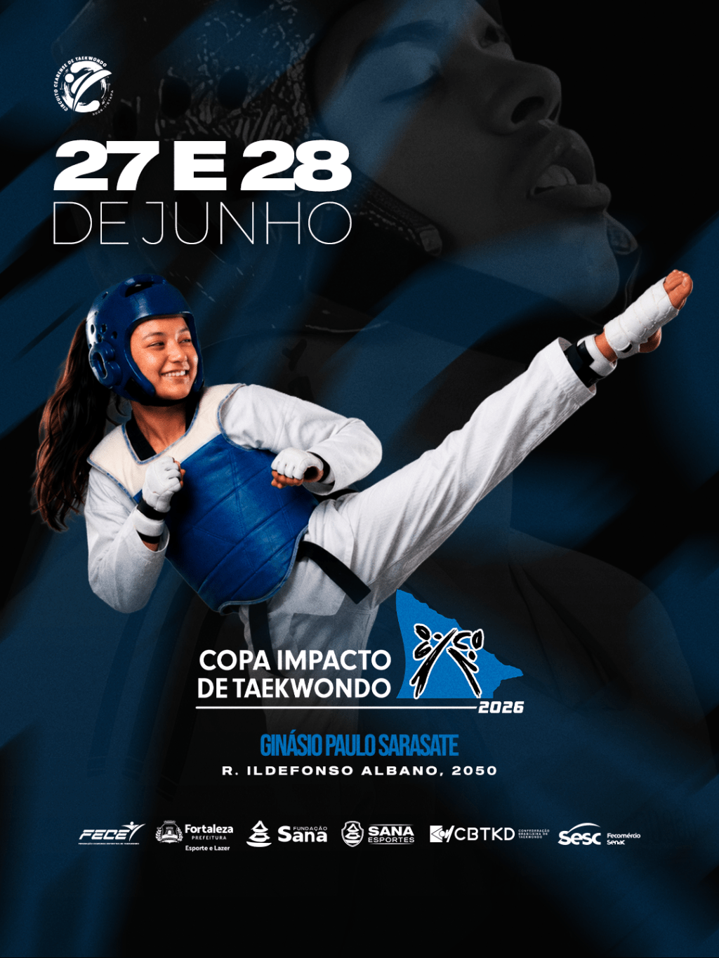 Copa Impacto de Taekwondo 2026 acontecerá em Fortaleza nos dias 27 e 28 de junho